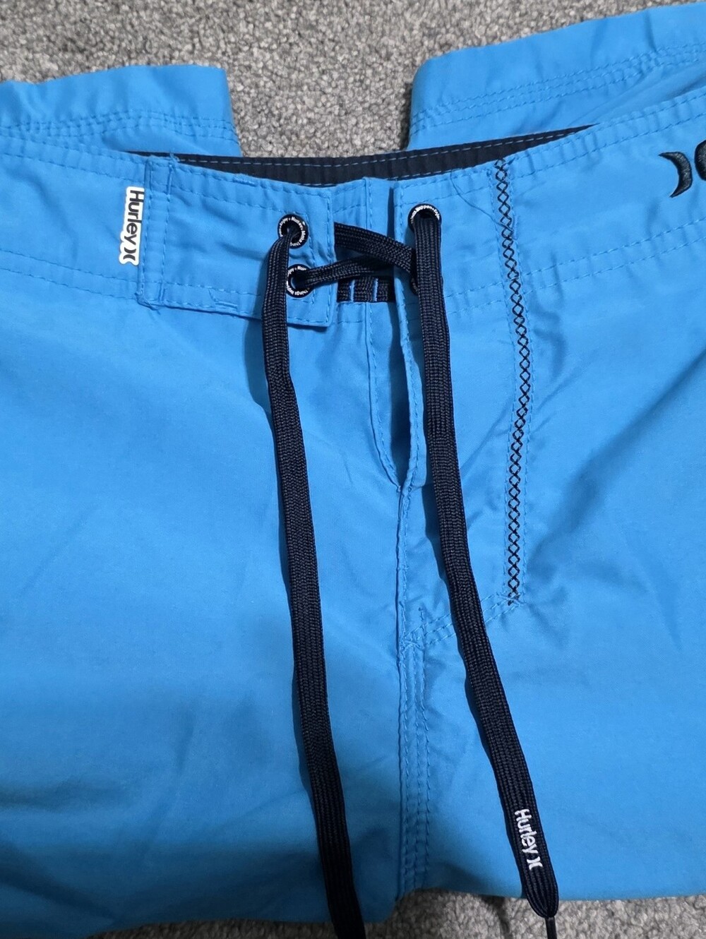 Hurley Electric Blue Boardshorts with Black Drawstring